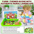 Bloolilies Farm Sensory Bin, Play Sand Art Kit Magic Sand Toys - Image 2