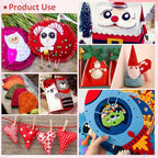 XSEINO 13 Rolls 8"x35" 1.4mm Thick Soft Felt Fabric Sheet 13 Assorted Red - Image 6