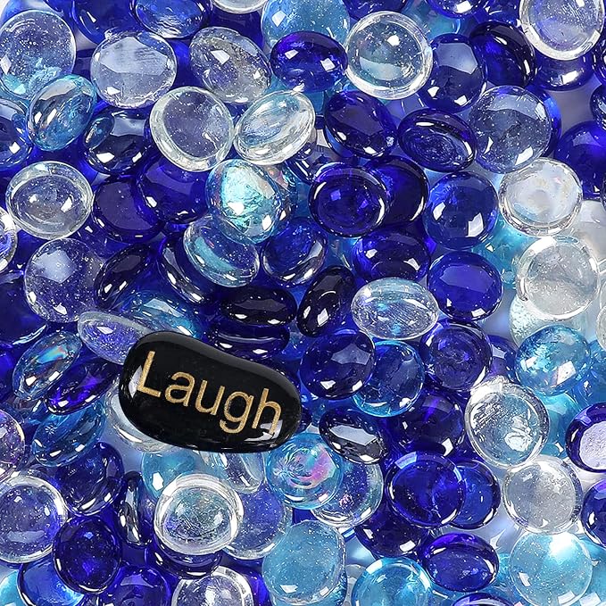 5LB Fire Glass Beads Flat Glass Marbles by Ausluru