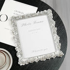 Cuspin Silver 8x10 Picture Frame, Vintage Silver Ornate Palm Leaves Textured - Image 4