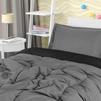 Utopia Bedding Black/Grey Kids Comforter Set - Image 3