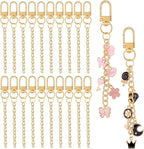 Chuyau 20pcs Gold Keychain Making Kit Swivel Snap Hook Lobster Claw Clasps by chuyau