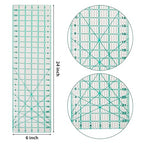 MANUFORE Quilting Ruler 6” x 24” Sewing Acrylic Ruler Anti-Slip Ruler DIY - Image 3