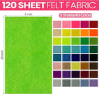 Reginary 120 Pcs 8 x 20 Inch Felt Sheets Bulk - Image 3