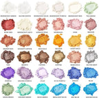 Smalltongue Mica Powder for Epoxy Resin, 36 Colors, 0.35 oz Bottles Mica Glitter - Image 2