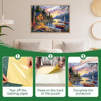 500 Piece Jigsaw Puzzle for Adults – Peel & Stick Puzzle Saver Sheets Included - Image 3