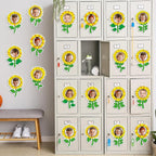 60pcs Sunflower Theme DIY Cutouts Sunflower Bulletin Board Decoration Set - Image 6