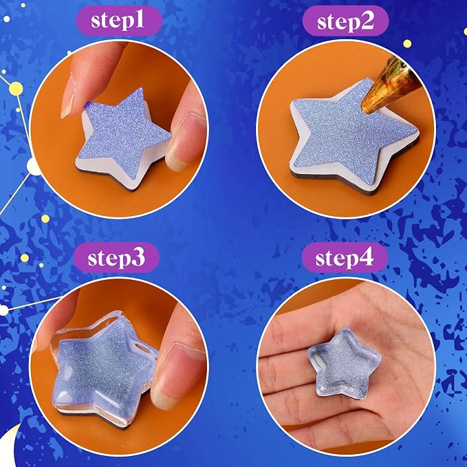 72 Pieces Round Craft Magnets Glass Ceramic Ferrite Magnet - Image 4
