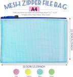 LEOBRO Mesh Zipper Pouch Bags, 13.2"x 9.2" Zipper Pouch, Storage Bags Pouch - Image 2