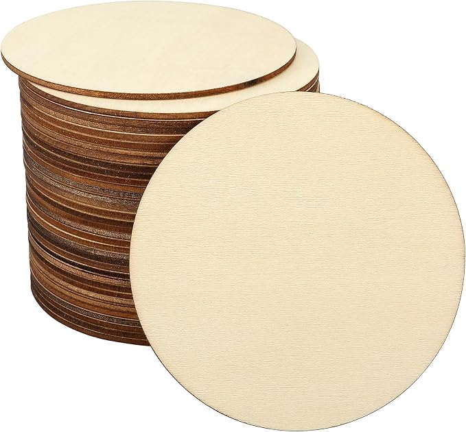 Blisstime Unfinished Wood Circles by Blisstime