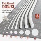 The Foamory's No Waste Full Round EVA Foam Dowel. 30mm x 2M Length. High-Density - Image 3