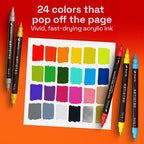 ARTISTRO 24 Acrylic Paint Markers - Image 2