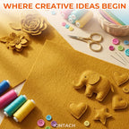 IONTACH 18" X 18" Soft Felt Sheets 1.6mm Thick | Acrylic Felt Fabric Sheets - Image 7