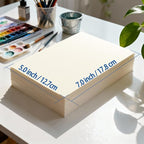 Threvortax 100 PCS Watercolor Paper 5X7 Inch 105LB/230GSM Cold Press Water - Image 3