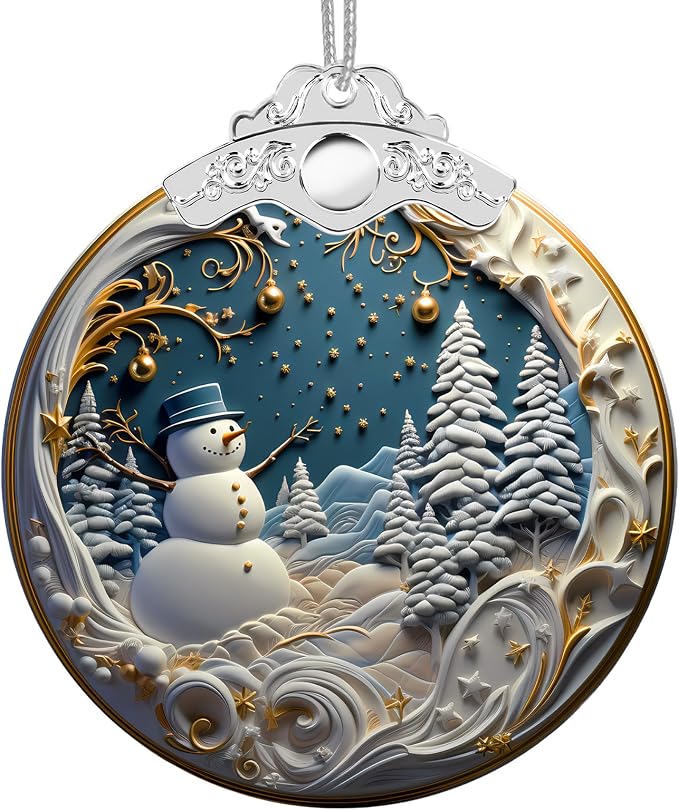 Christmas Ornaments 2025 Faux Stained Glass Effect, Christmas Tree Ornaments by Boyese