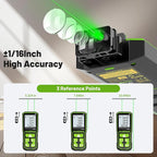 Huepar 395FT Bluetooth Green Laser Measuring Tool S120-G-BT | 1/16in Accuracy - Image 7