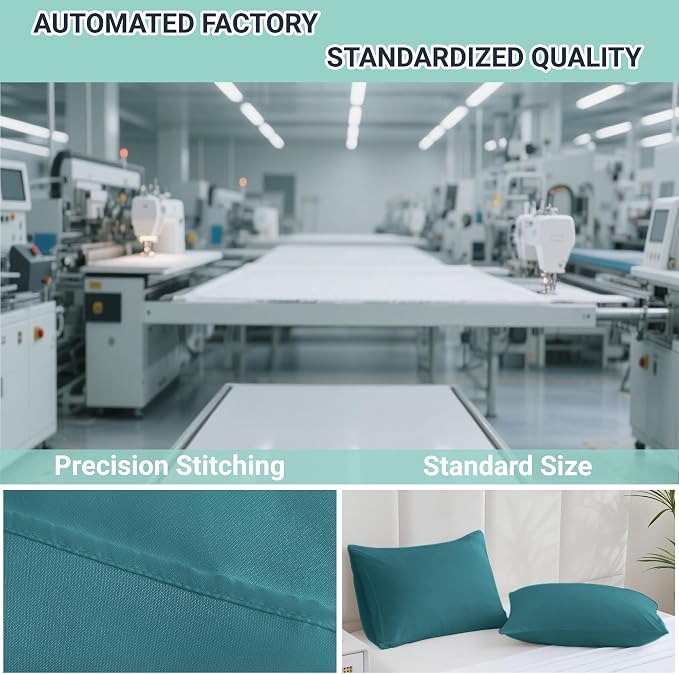 ZPECC Pillow Cases Standard Size Set of 4, 20x26 Envelope Closure Pillowcases - Image 4