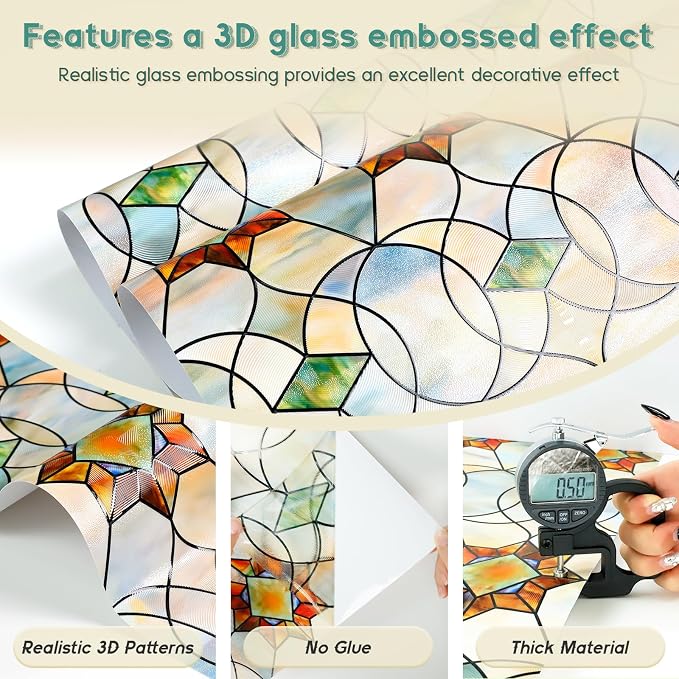 Oxdigi 3D Stained Glass Window Film - Image 6