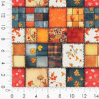 Autumn Patchwork Cottage Fabric Panel – Six 10×10 inch Designs + Bonus - Image 8