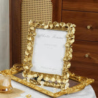 Cuspin 6x8 Picture Frame, Vintage Ornate Gold Resin Frame - Image 2
