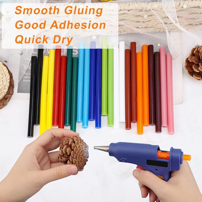 Manarty Colored Hot Glue Stick, Adhesive EVA Glue Sticks - Image 4