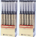 Chinco 24 Pieces 0.35 mm Black Gel Ink Pen Japanese Stationery Extra Fine by Chinco