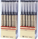 Chinco 24 Pieces 0.35 mm Black Gel Ink Pen Japanese Stationery Extra Fine by Chinco