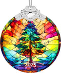 Christmas Ornaments 2025 Faux Stained Glass Effect, Christmas Tree Ornaments by Boyese