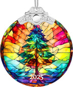 Christmas Ornaments 2025 Faux Stained Glass Effect, Christmas Tree Ornaments by Boyese