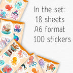 100Pcs Octopus Stickers and Decals Waterproof - Image 2