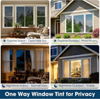 Coavas Window Privacy Film Daytime See Out Not in, 100% UV Blocking Heat - Image 5