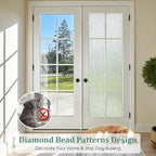 Coavas Window Privacy Film, Frosted Glass Window Film, Decorative Static Cling - Image 4