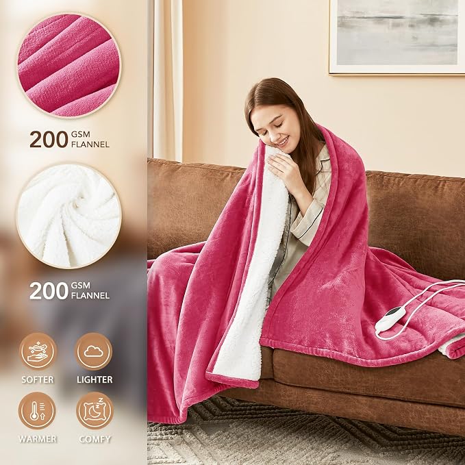 Homemate Electric Heated Blanket Queen Size - Image 2