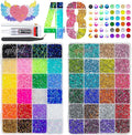 qiipii 48 Color 3mm Jelly AB & Crystal Colorful Resin Rhinestones by qiipii