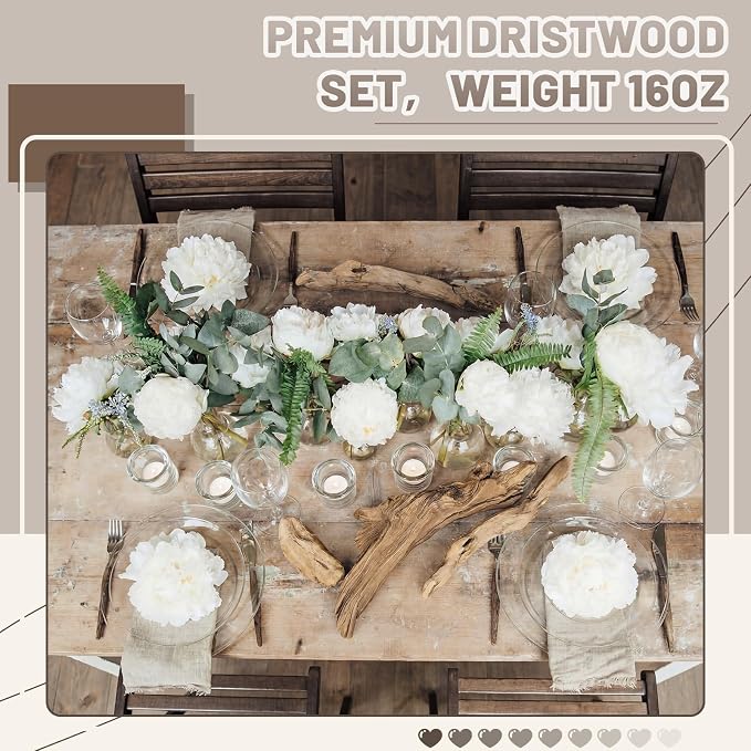 50 oz Driftwood for Crafts and Decor, Mixed Size Driftwood Pieces Large Drift - Image 6