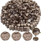 300 Pcs Wax Seal Beads, Champagne Gold Sealing Wax Beads, Refilling Octagon by Unknown
