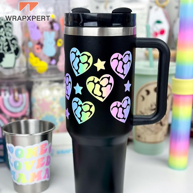 WRAPXPERT Rainbow Vinyl Permanent Adhesive Roll, Contact Paper, Car Decal - Image 3