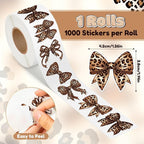 Trendy Cheetah Bow Stickers - Image 2