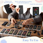 Flutesan 60 Pcs Blank Cross Stitch Bookmark Making Kit Include Cotton Blank - Image 4