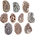 Royal Kraft Paisley Wooden Printing Stamps by RoyalKraft