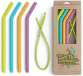 Softy Straws Wide Premium Reusable Silicone Drinking Straws + Patented Straw by SoftyStraws
