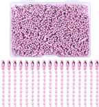 Lemonkey 100Pcs Ball Beads Chains Bulk, 4 Inch Dog Tag Metal Small Chains by Lemonkey