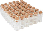 Super Z Outlet Mini Clear Glass Jars Bottles - Image 3