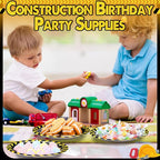 Funnymoom 60 Pcs Construction Birthday Party Decor 7 Inch Construction Cake - Image 4