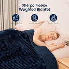 Sherpa Fleece Adult Weighted Blanket 20lbs - Image 2