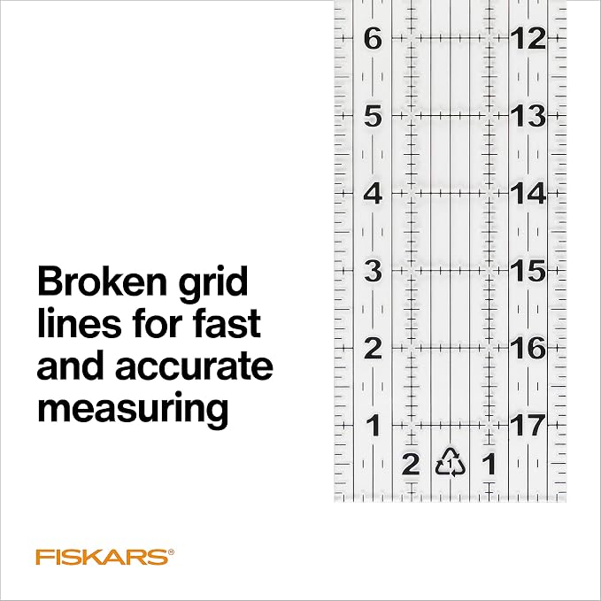 Fiskars Sewing Ruler, Sewing and Quilting Supplies, Arts and Craft Supplies - Image 3