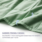 YnM Weighted Blanket, Heavy 100 Percent Oeko-Tex Certified Cotton Material - Image 7