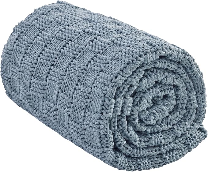 Knitted Weighted Blanket Kids, No Beads Heavy Blanket 36” x 48'' 5lbs, by Unknown