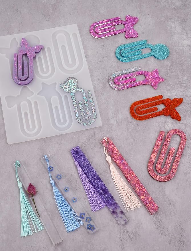 NiArt All-in-One Resin Bookmark Molds Kit 4 Silicone Molds - Image 3