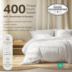 California Design Den Queen Size Fitted Sheet, Deep Pocket Soft 400 Thread - Image 2